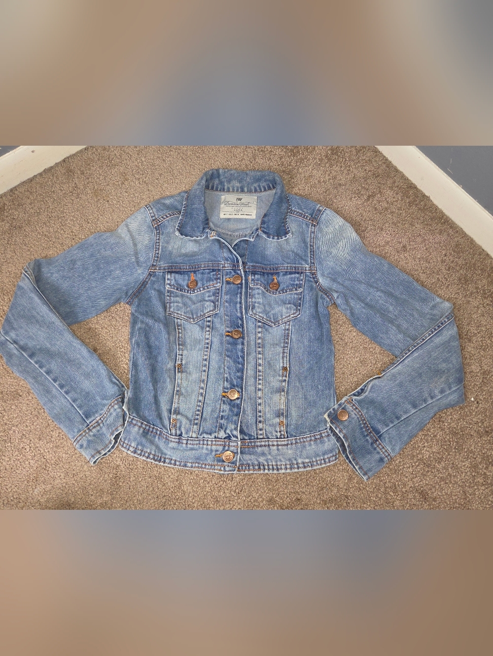 Zara Light Blue Denim Jacket - TRF Premium Wash